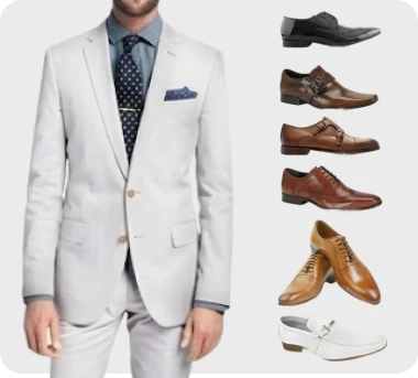 Terno preto com sapato social preto